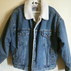 Vtg. Levi's sherpa lined trucker jacket, XL